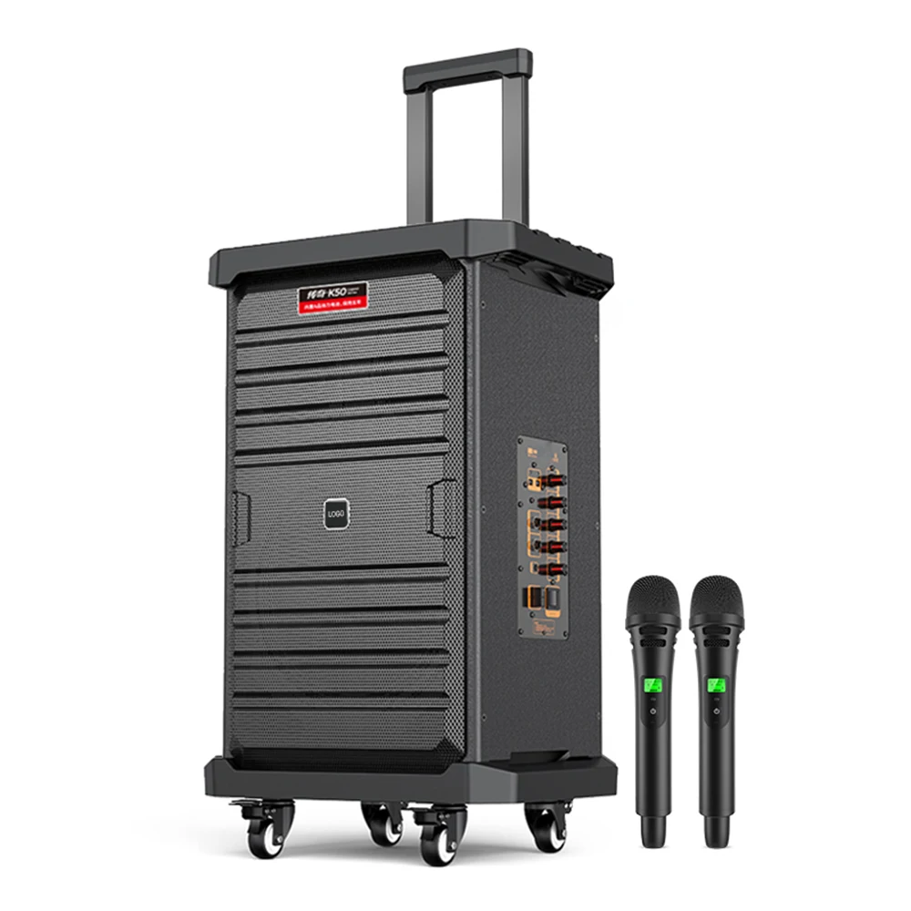 Wholesale Big Size Speaker Portable Broadcast Speaker K50 with Wireless Mic Built in 10 Inch Woofer 5.25 Inch Tweeter for Church