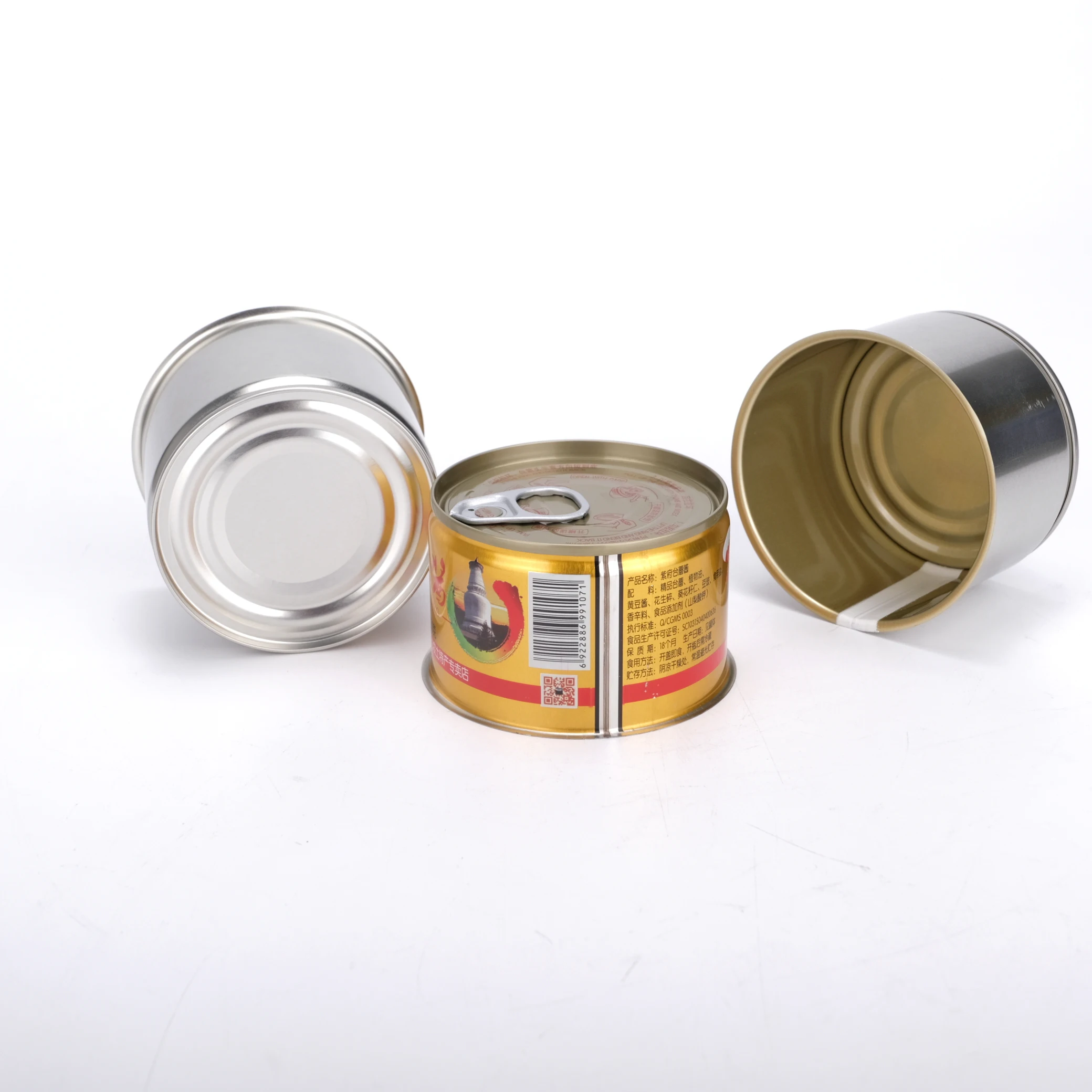 Nice-can custom print food container candy fish tin cans tea tin box