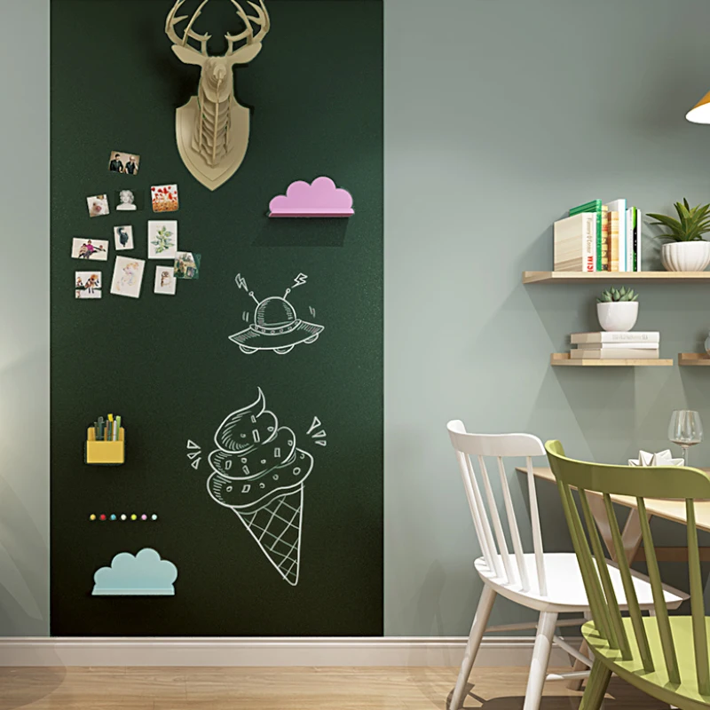 Factory hot selling 45*150cm roll self-adhesive whiteboard wall decal sticker day Erasable whiteboard sticker