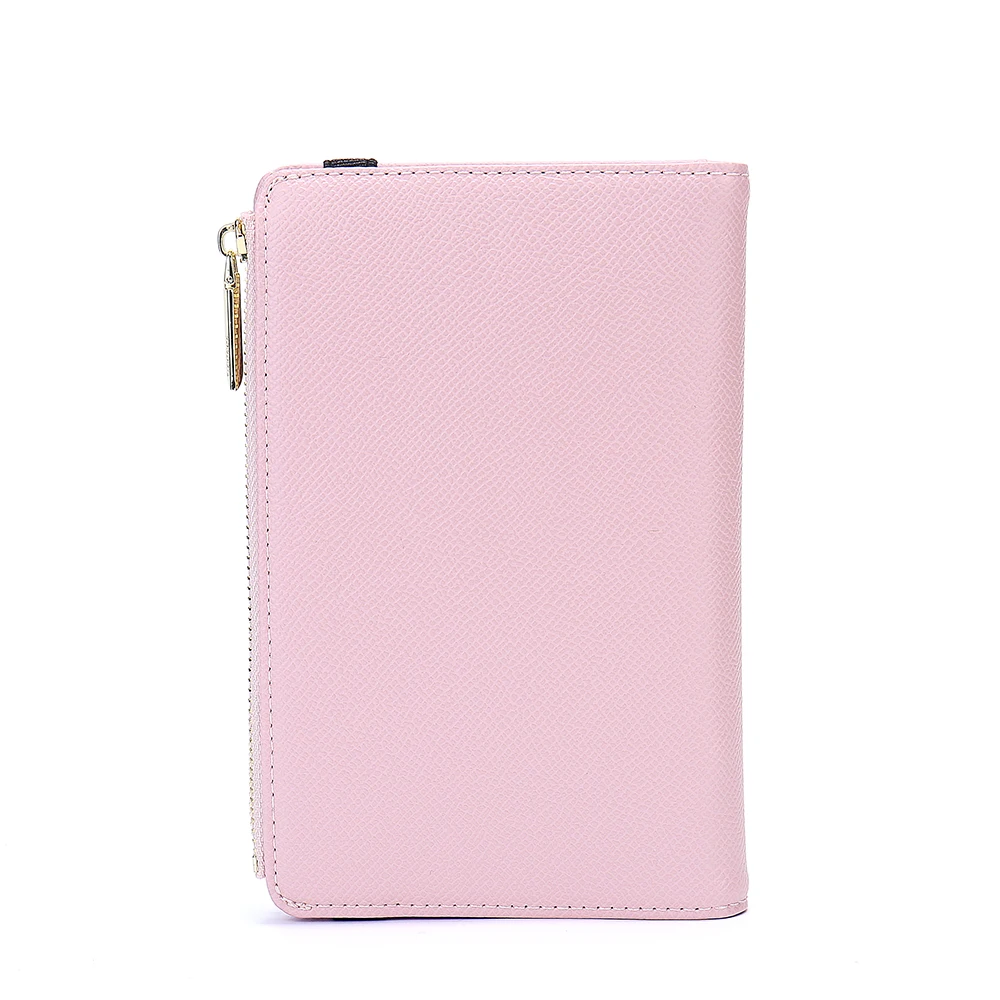 Australian Booklet Etui Passport Protection Avec Fermeture Eclair Rfid-Blocking Eco Friendly Leather Passport Holder Italien