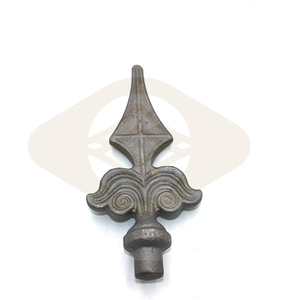 2020 Hot Selling Hand Forged Wrought Iron Fence Post Cap Railing Garden Spear Point For Ornamental