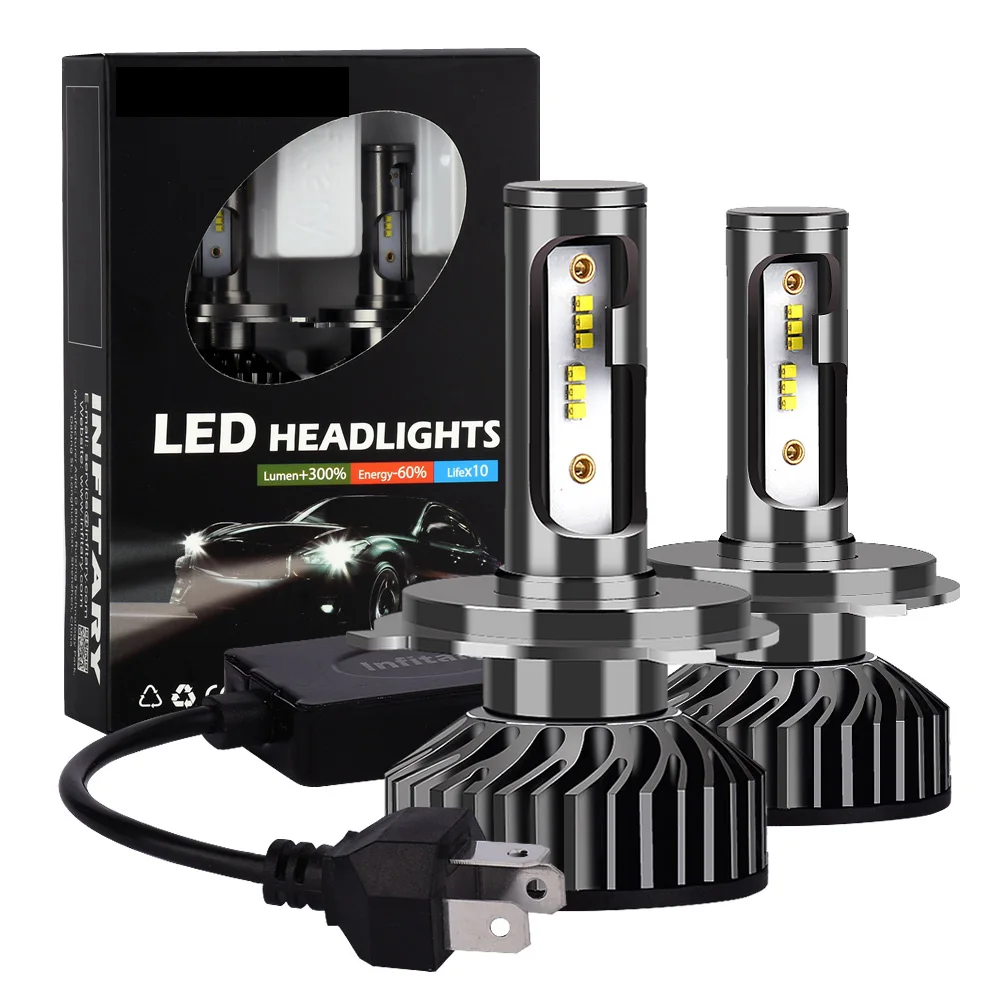 High quality  f2 zes Car Led Lights h1 h3 h4 h7 Led Headlights Auto Led Headlights