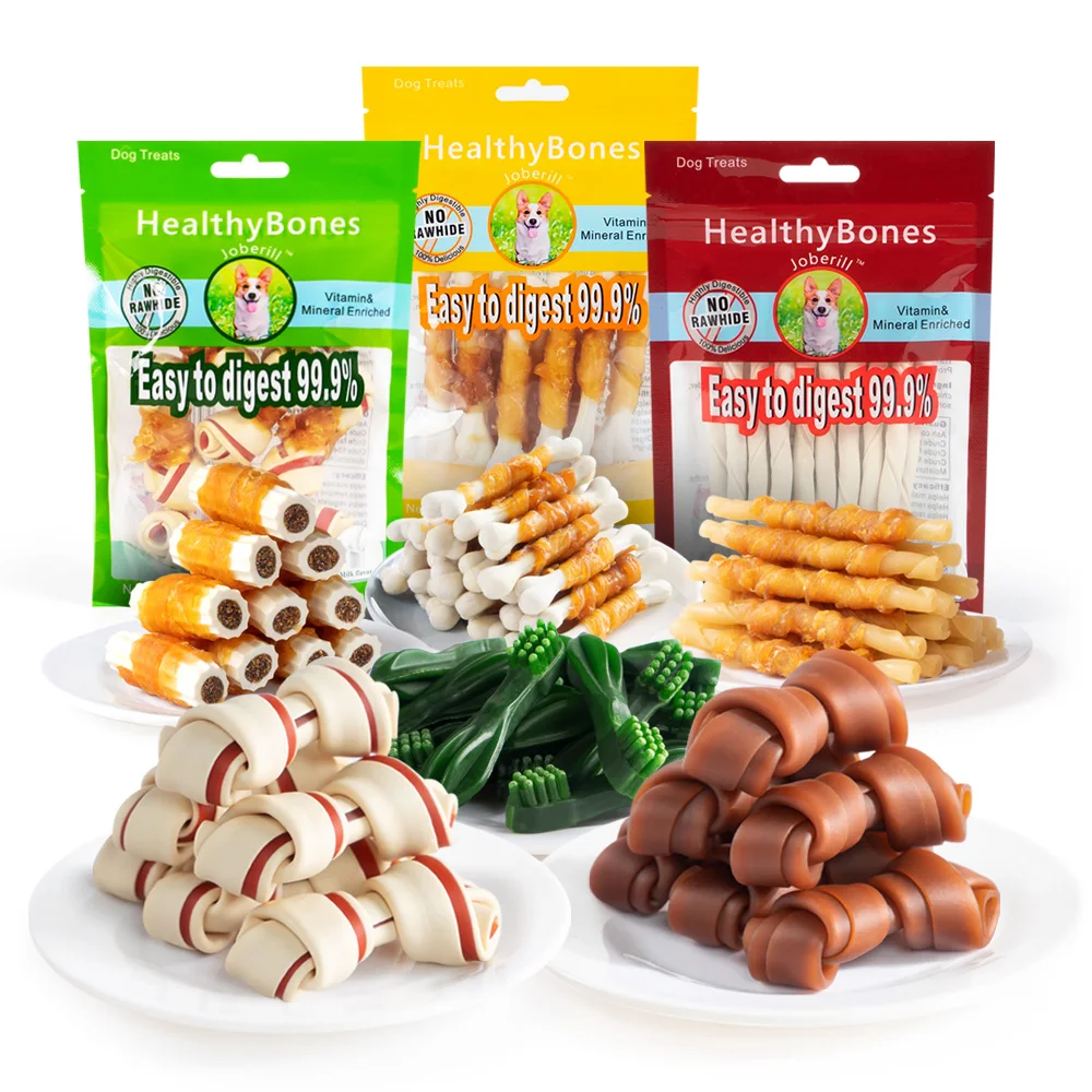 Factory Wholesale dog treats snacks Dry Chew Food Snacks Chew food Dog Treats Teeth Cleaning sticks for Pet Dogs