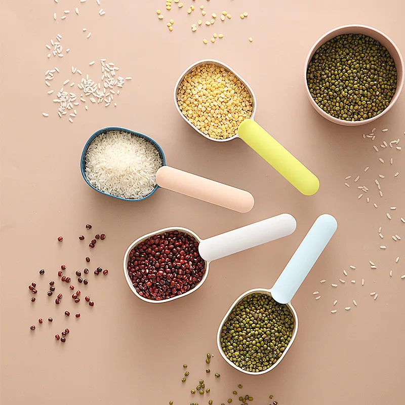 High quality simple household multifunctional grains and cereals kitchen spoon rice measuring cup rice tea coffee spoon