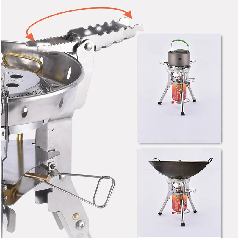 Outdoor Camping Gas Stove BRS-69 High Power 8400W Portable Foldable Burner Camping Picnic Windproof Stove Backpack Camp Cooker