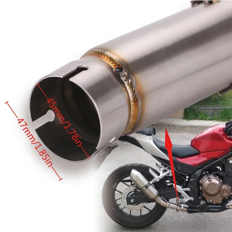 Оптовая продажа высокое качество средняя труба CBR500 CBR500R CB500F CB500X выхлопные трубы дешевая выхлопная