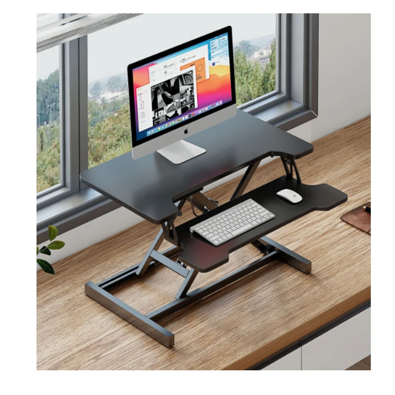 adjustable computer monitor stand Lifting Workbench Standing Computer Lifting Table Folding Desktop Lifting Raising Rack