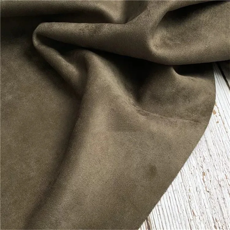 
suede fabric spandex jersey knitting fabric glass upholstery faux suede 2/4 way stretch fabric 