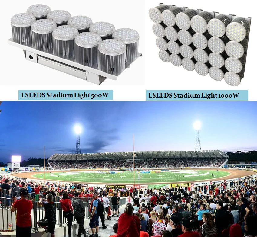 500W 800W 1000W 2000 watts Sport field lighting  IP67 LED Floodlight for Arenas Ski Resorts Tennis Court Light Stadium light