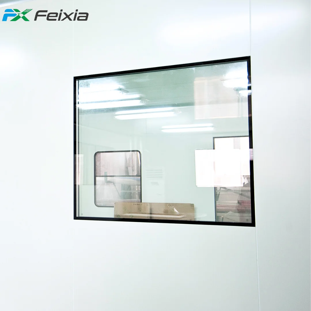 Hospital clean room double-layer hollow glass clean window