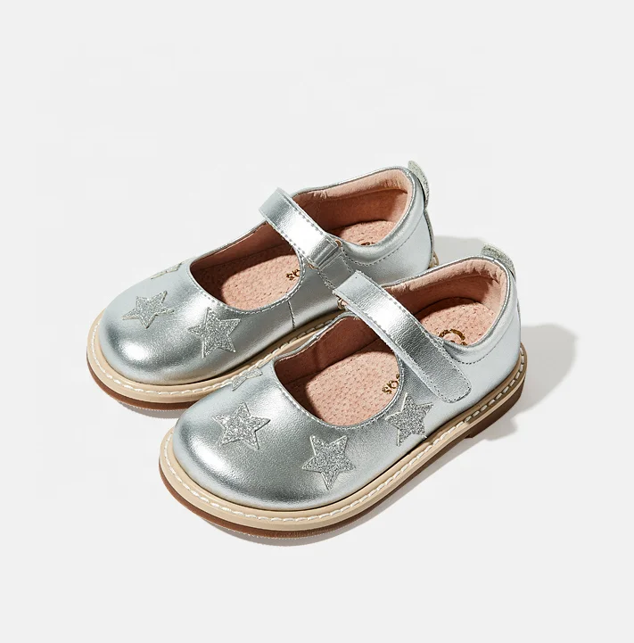 Girls Handmade Hard Soled Scallop T Bars Leather Shoes Stitch Down Mary Jane Baby Toddler Booties