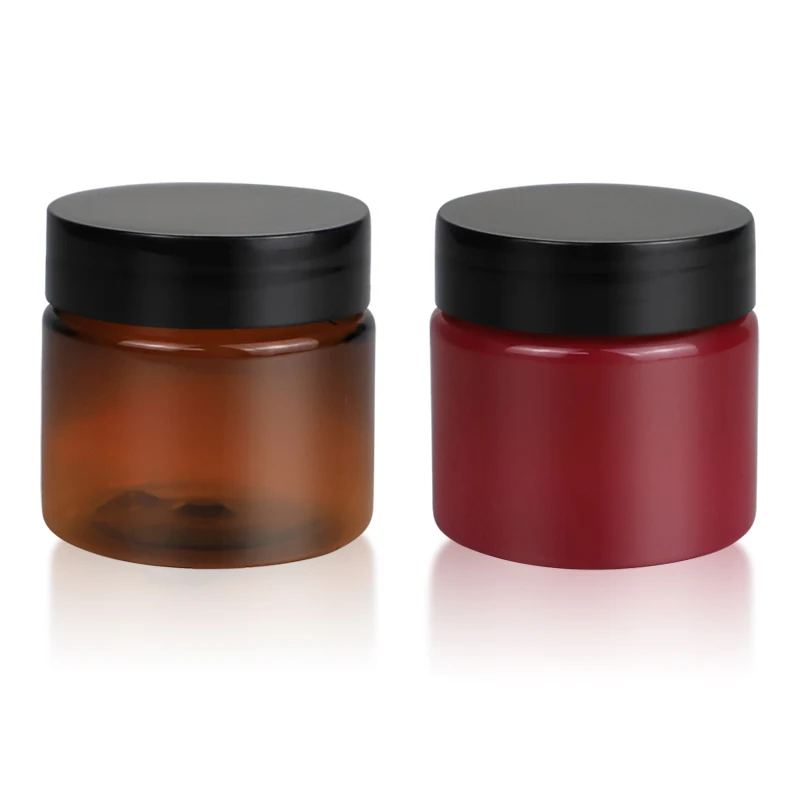 Plastic Bottles And Jars Supplier Amber Small 30ml cosmetic Plastic Jars