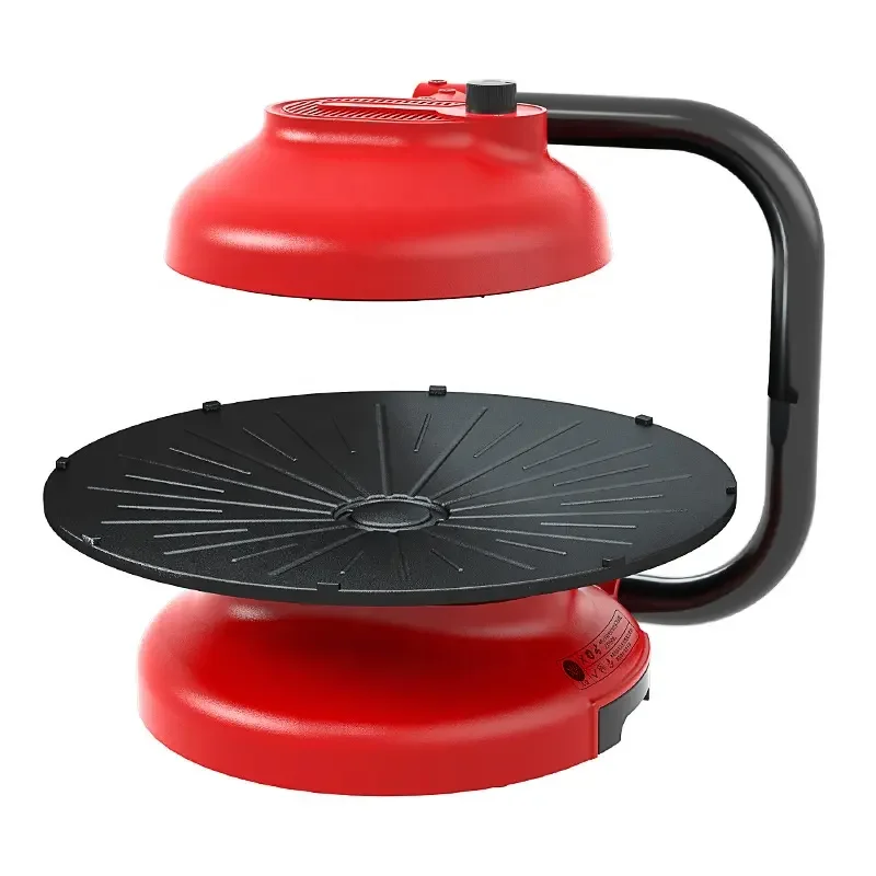 healthy portable double fan table top Infrared rotary baking pan electric bbq grills oven non stick barbecue grill stove