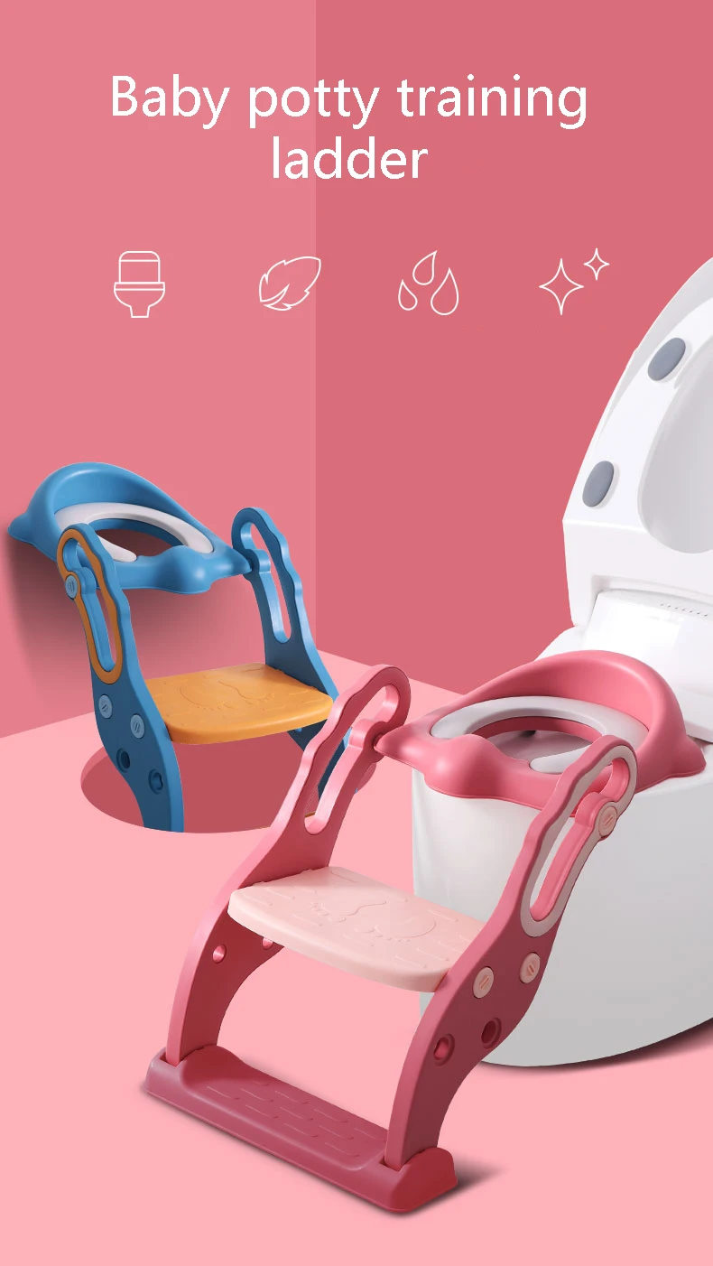 2022 New Potty Toilet Trainer Seat with Step Stool Ladder, Adjustable Baby Toddler Kid Potty with Ladder