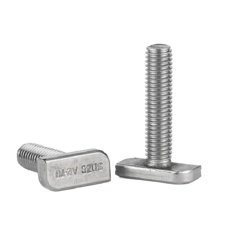 M5 M6 M8 stainless steel Bolts for solar T-Slot T bolt T screw Square head bolts T-head screw chute T-bolt