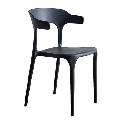 Outdoor Cheap Durable Wholesale Pp Chairs Nordic Stackable black Design Price Modern Colored Plastic Dining Chair Sales