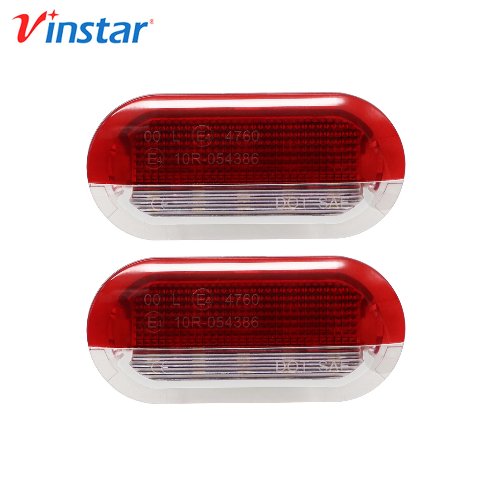 2pcs Clear Lens Car Door Lamp LED Courtesy Light For GOLF MK3 1992-1998 MK4 1998-2006