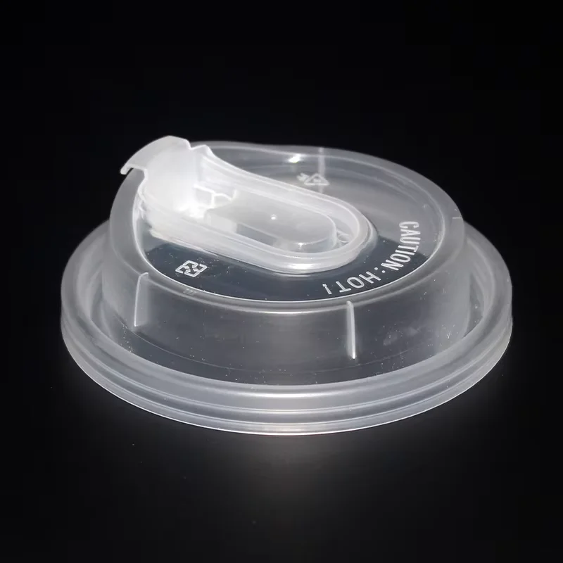 Transparent lid Disposable plastic tableware 90 mm diameter PP plastic lid clear custom for cup