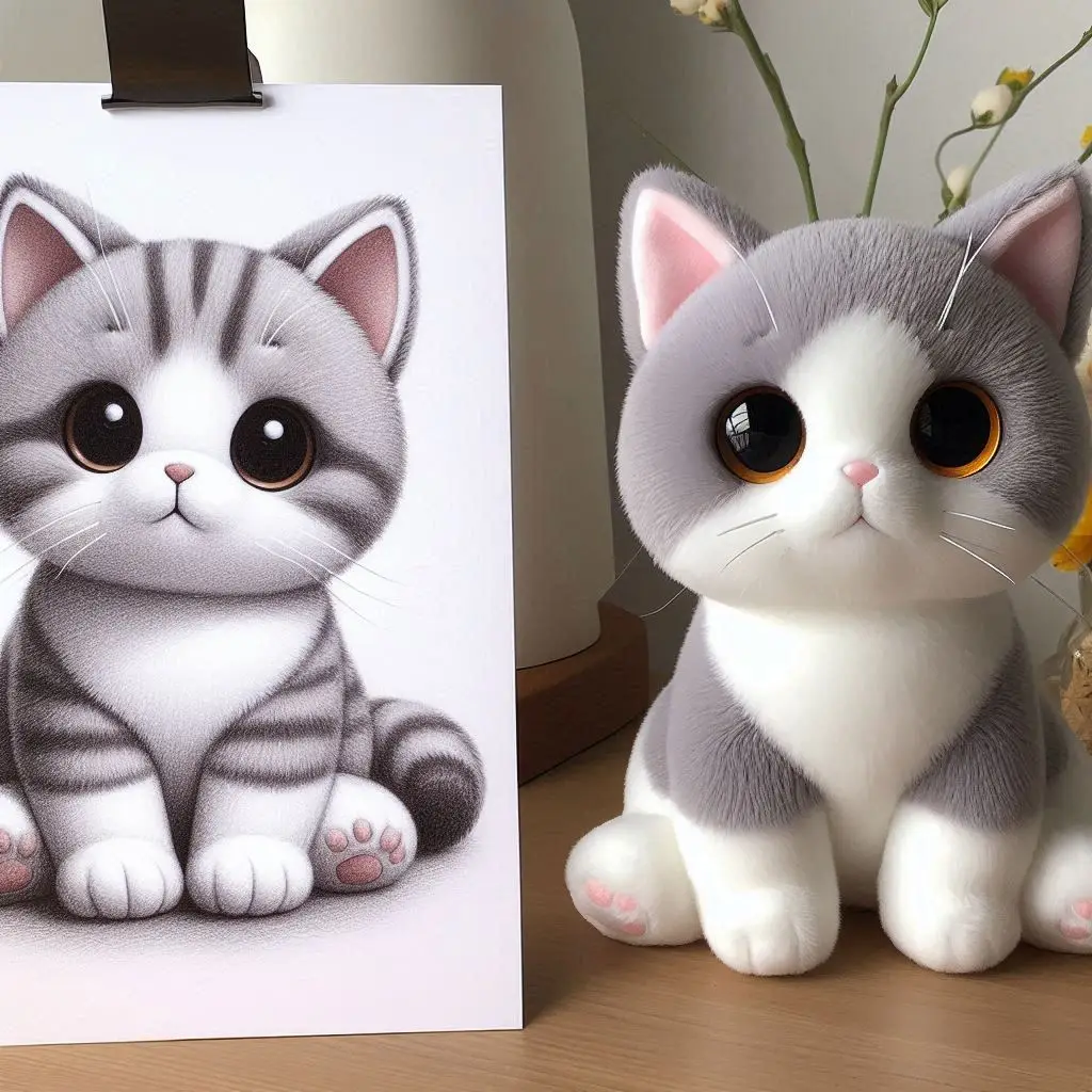 Fashionable Children Gifts Sleeping Customized Soft Stuffed Animal Kawaii Cat Dolls Cat Plush