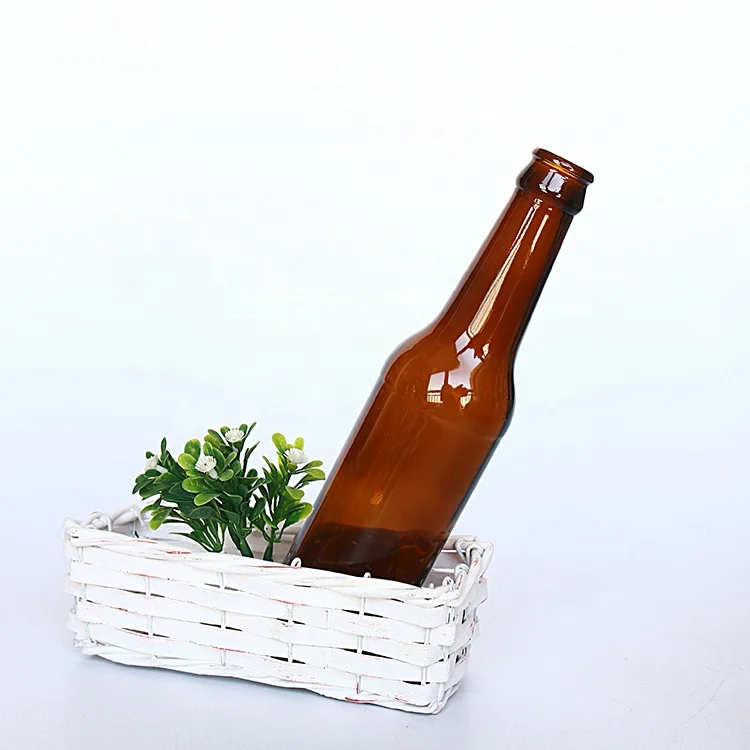  Заводская поставка домашнее пивоваренное оборудование Kombucha 330 мл бутылка для пива из янтарного стекла с крышкой