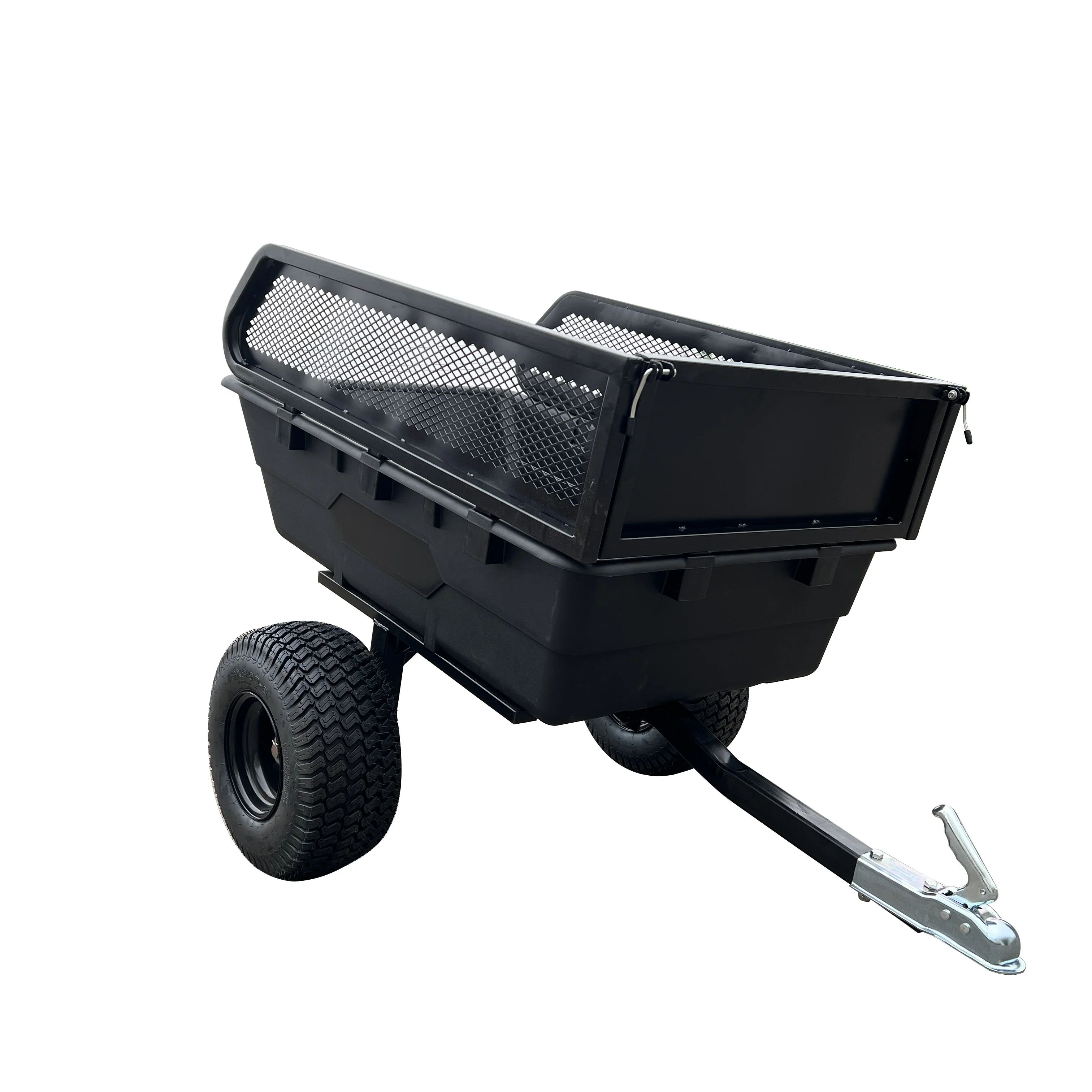 Multi Purpose Heavy Duty Push Farm Garden Transport Atv Camper Dump Truck Car Towed Tipping Trailer Wagon