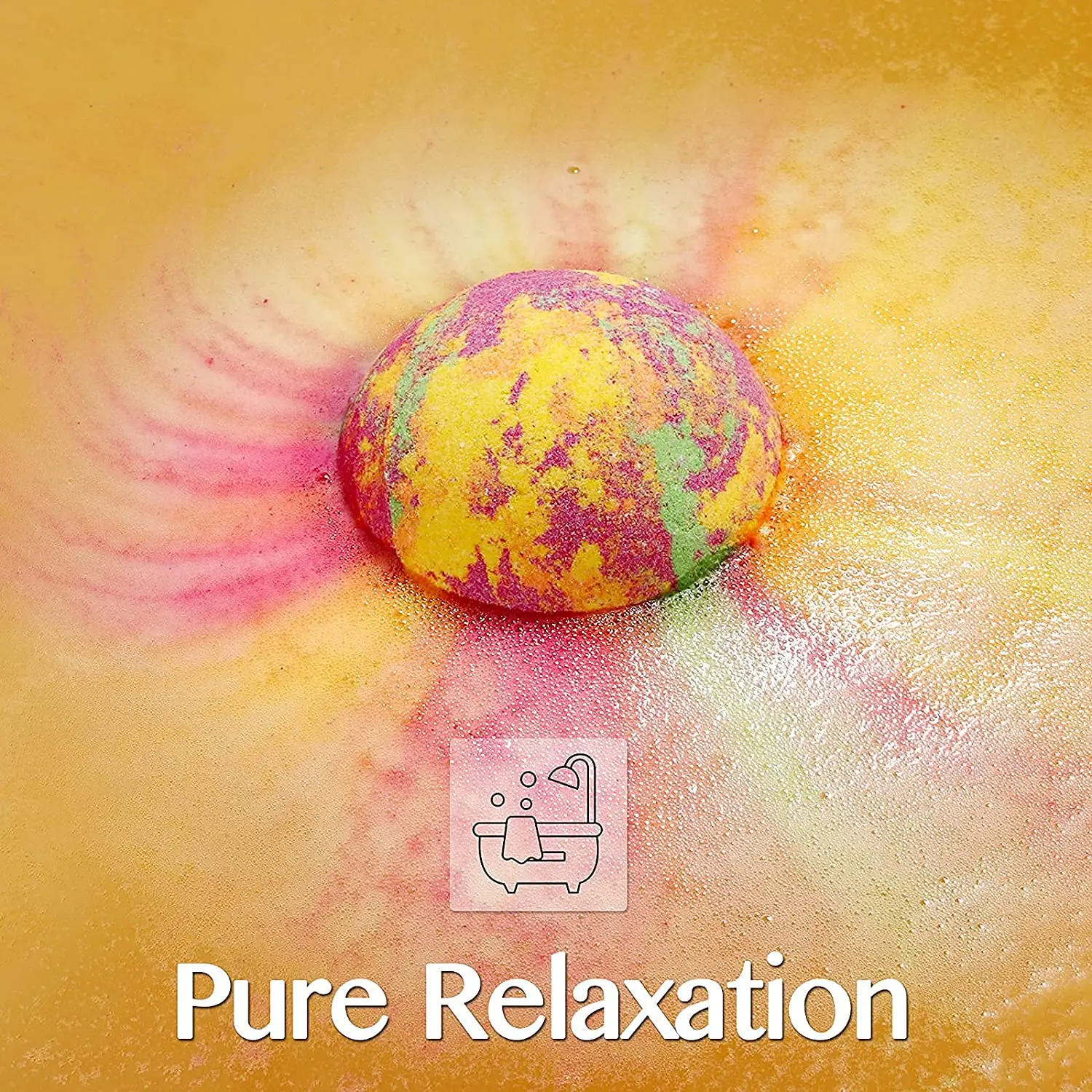 OEM Hot Sell Natural Ingredient Rainbow Multicolor Bubble Molds Rainbow BathBombs With Logo Bath Bombs Set Organic