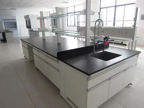 Steel workbench designs chemistry with sink Lab table