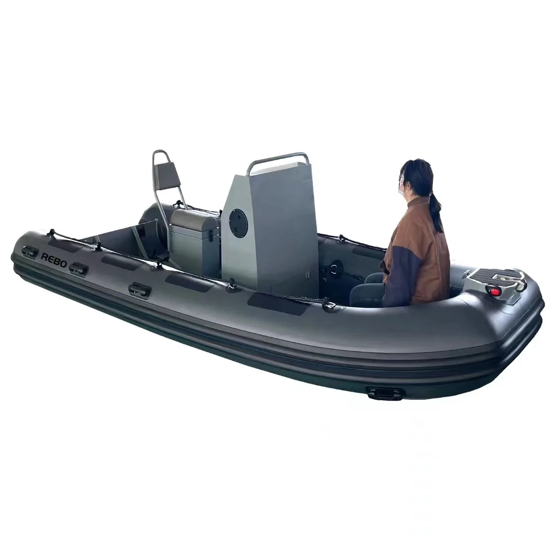 High Speed 16.4ft PVC/Hypalon RIB500 Aluminum Hull Inflatable Boat With Jockey Seat