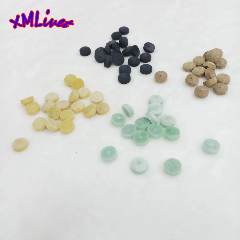 13mm/14mm colorful G10 jump and break tips blue/yellow/black/brown bakelite billiard cue tips wholesale