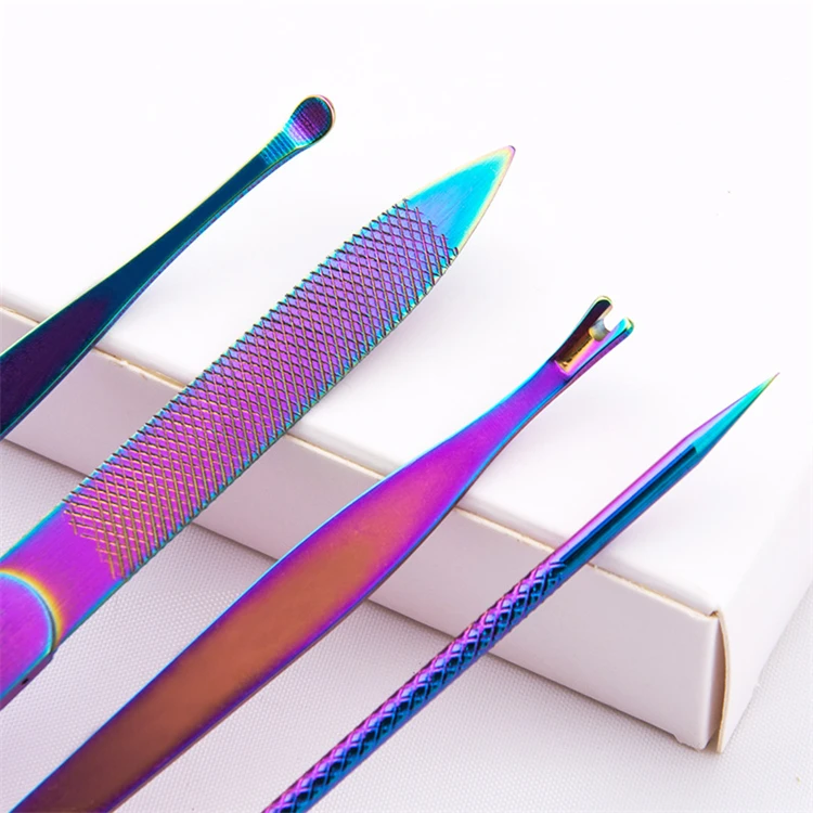 WELLFLYER MS-803 Manufacturers Wholesale Stainless Steel Nail Clipper 8 Pcs  Nail Tools Nail Pliers Manicure Set