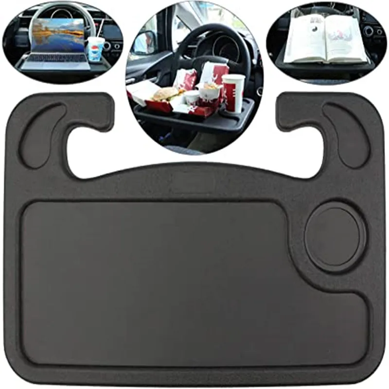Car Accessories Portable In-vehicle Desk Food Stand Table Coffee Drink Rack Laptop Holder Car Steer Wheel Tray
