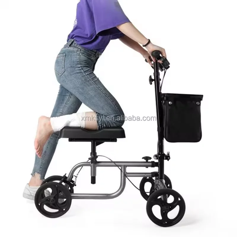 Folding Knee Scooter Handicapped Scooter for Elderly and Disabled Enhanced Comfort and Convenience