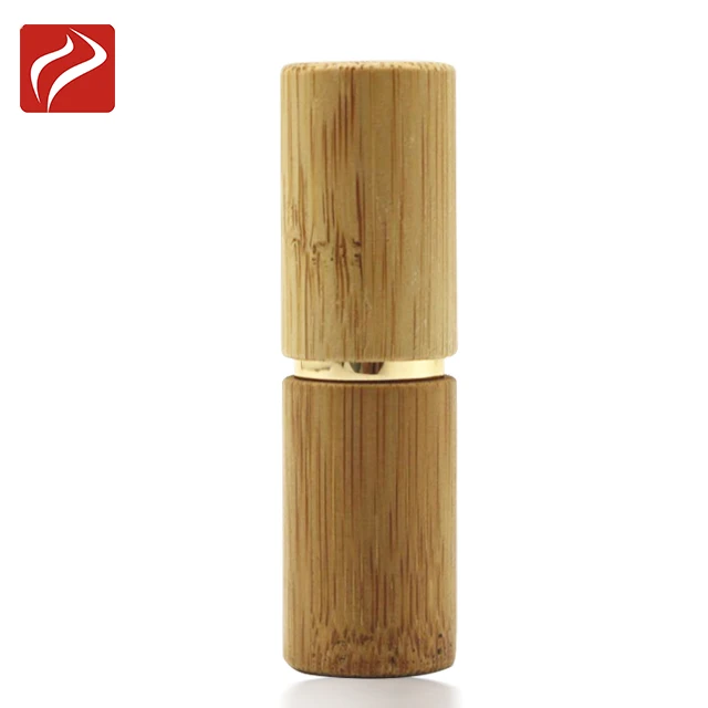 5ml New arrival cosmetic container bamboo lipstick tube wooden lip balm tubes for lip care