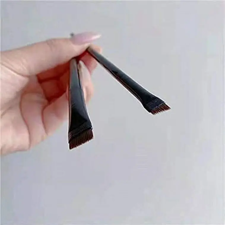Custom Logo Fin Tip Eye Brow Concealer Lamination Make Up Brushes Private Label Angle Thin Eyeliner Eyebrow Brush Makeup