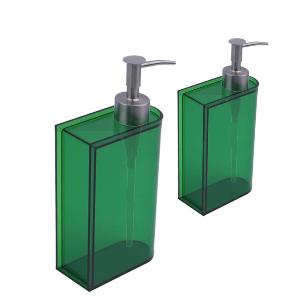 Wholesale book shape green acrylic liquid bottle cosmetic liquid storage box in the bathroom