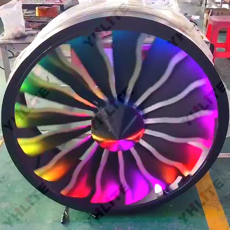 aircraft engine fan light led stage light triangular LED matrix lamps dj disco bar nigh club light