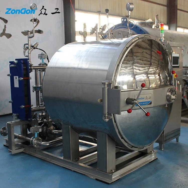 High temperature sterilizer retort for sardine canning fish