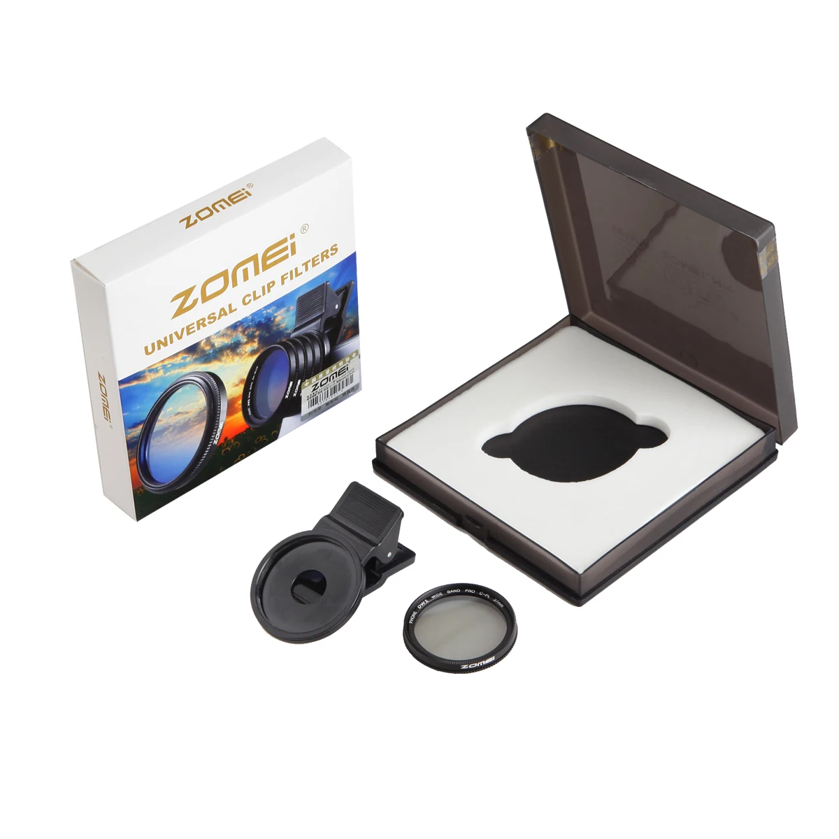 37mm Universal Adjustable Clip-on CPL Cellphone Camera Lens Filter Polarizer Lens