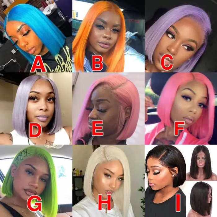 Wholesale Colored 100% Human Hair Wigs Lace Front, Hd Lace Front Wig, Highlight Blonde Orange Red Lace Front Wig for Black Women