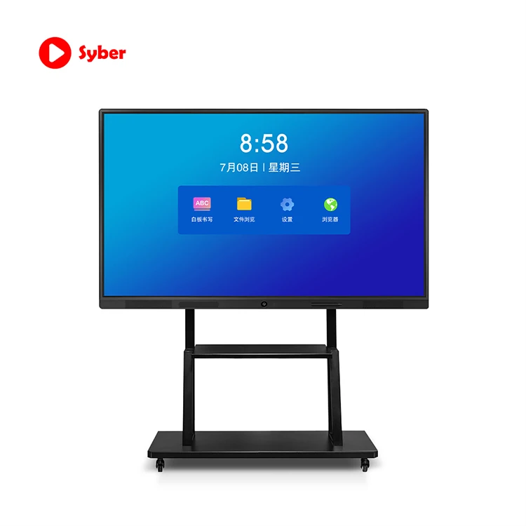 65 75 86 98  Inch Intelligent Electronic Smart Board Interactive Touch Screen Smart White Board Monitor For Classroom