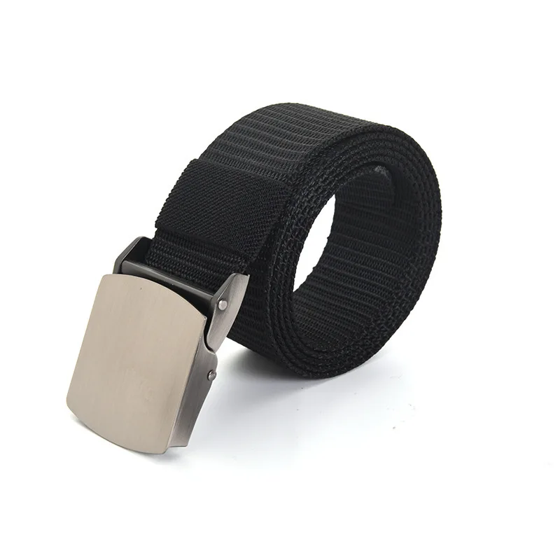Outdoor Travel Adjustable Soft Wear-resistant Single Lap Unisex Adult Canvas Belt with Various Color