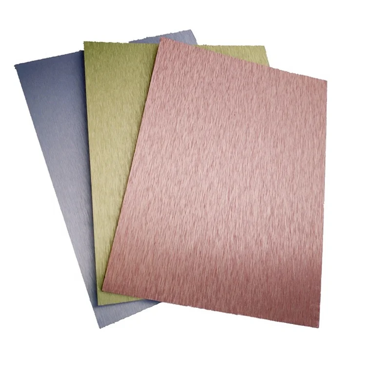 3mm Metal Brushed Building Material Composite Panel for Exterior Wall Cladding