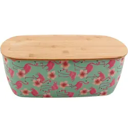 UnionSource Food Container Bamboo Lunch Box/Biodegradable Bamboo Fiber Lid Lunch Box