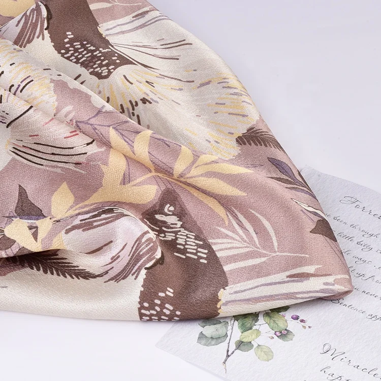 100% Viscose 250gsm Weight Fish Custom Digital Fabric Printing Viscose Uniform Fabric For Suit Dresses