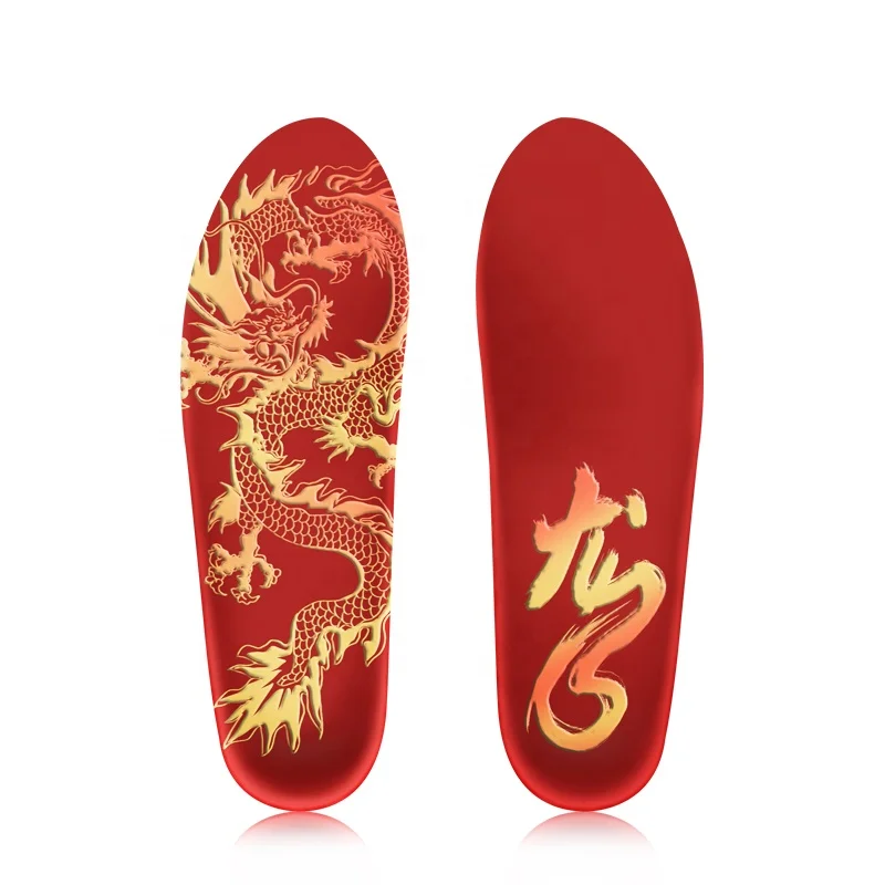 . Full Length Orthotic Shoe Insoles Inserts Flat Feet Cushion Odm Custom Printing Design  Cork Insoles For Shoes