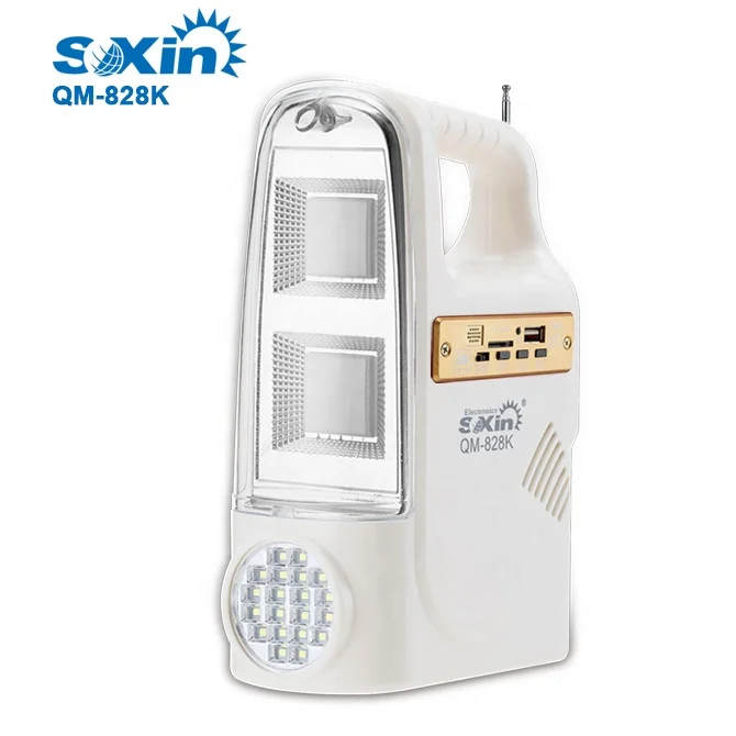 
brightness smd led solar rechargeable light lantern emergency light with fm radio 