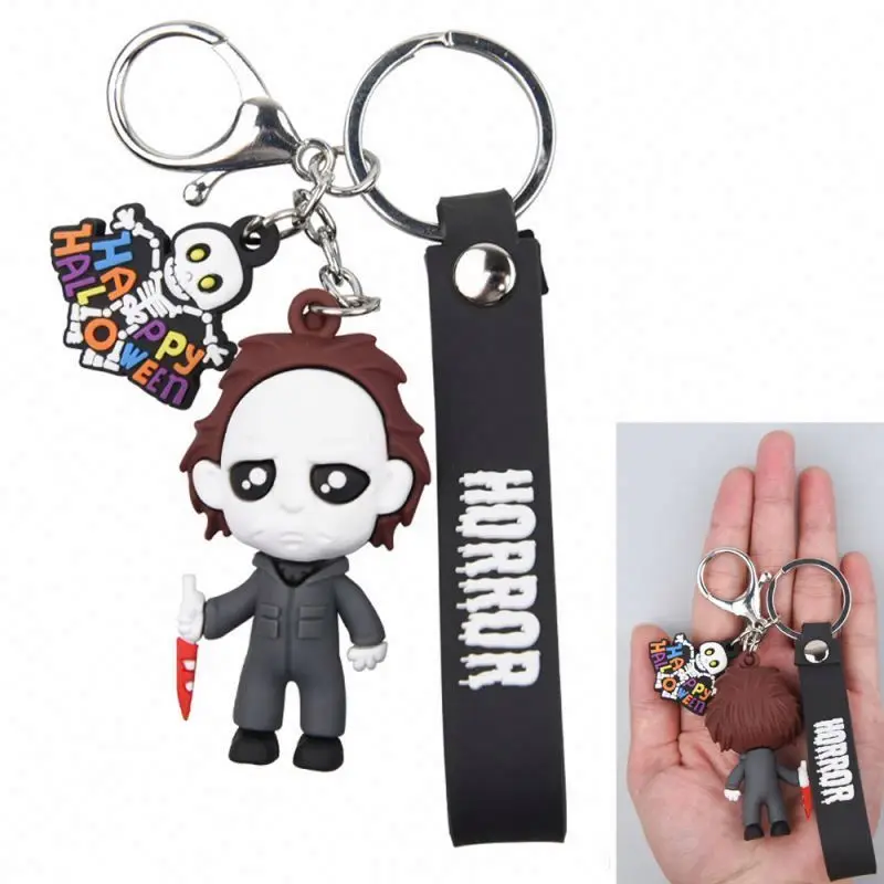 10pcs/set  The Nightmare Before Christmas figure jack and sally keychain Figures Set