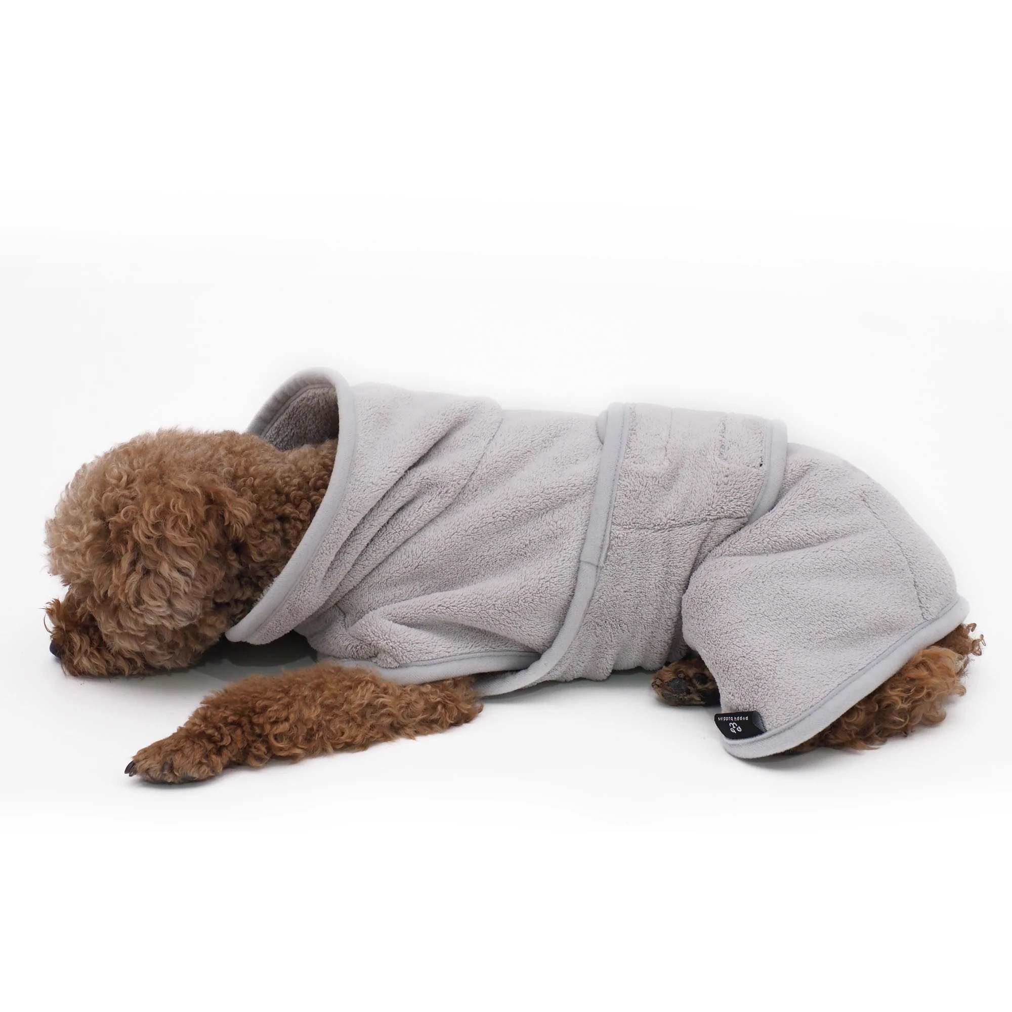 LS Factory Wholesale Customize Dog Drying Coat Microfiber Fast Drying Super Absorbent Dog Bathrobe Towel