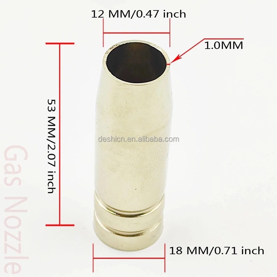 19Pcs/Set MB-15AK Welding Torch Nozzle Part Kit Conical Nozzle Sleeve Rod Tool Set For Binzel 15AK MIG MAG Welder Accessories