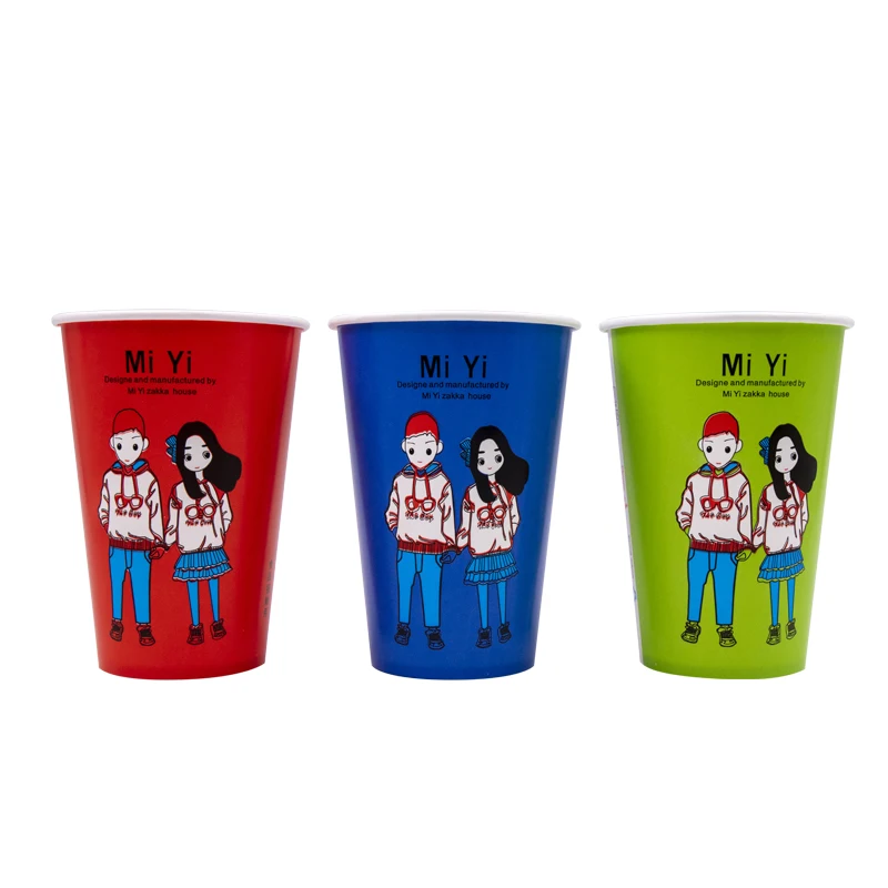 
Custom Design PE Coated Single Wall Disposable Cold Drink Juice Paper Cup 